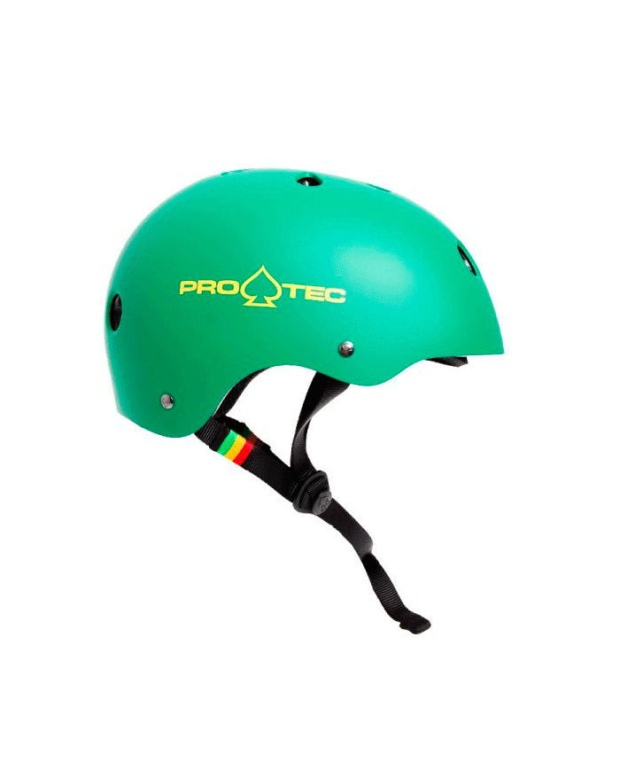 CASCO PRO-TEC CLASSIC VERDE RASTA MATE OFERTA