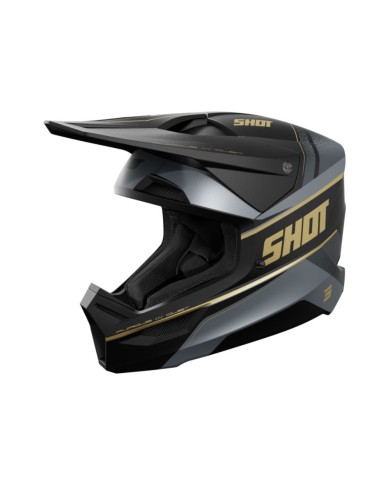 CASCO SHOT FURIOUS NEGRO/DORADO