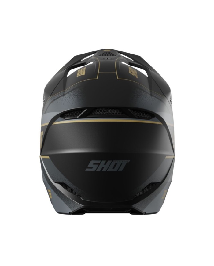 CASCO SHOT FURIOUS NEGRO/DORADO