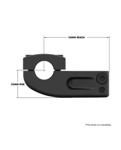 POTENCIA ODYSSEY BROC V2 50MM NEGRO