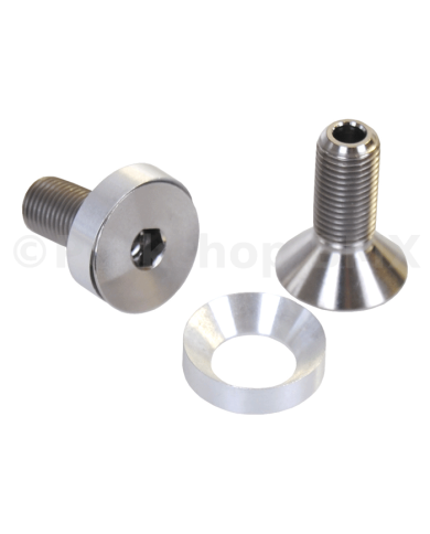 TORNILLOS EJE 48T DE 19MM TITANIO (PAR)