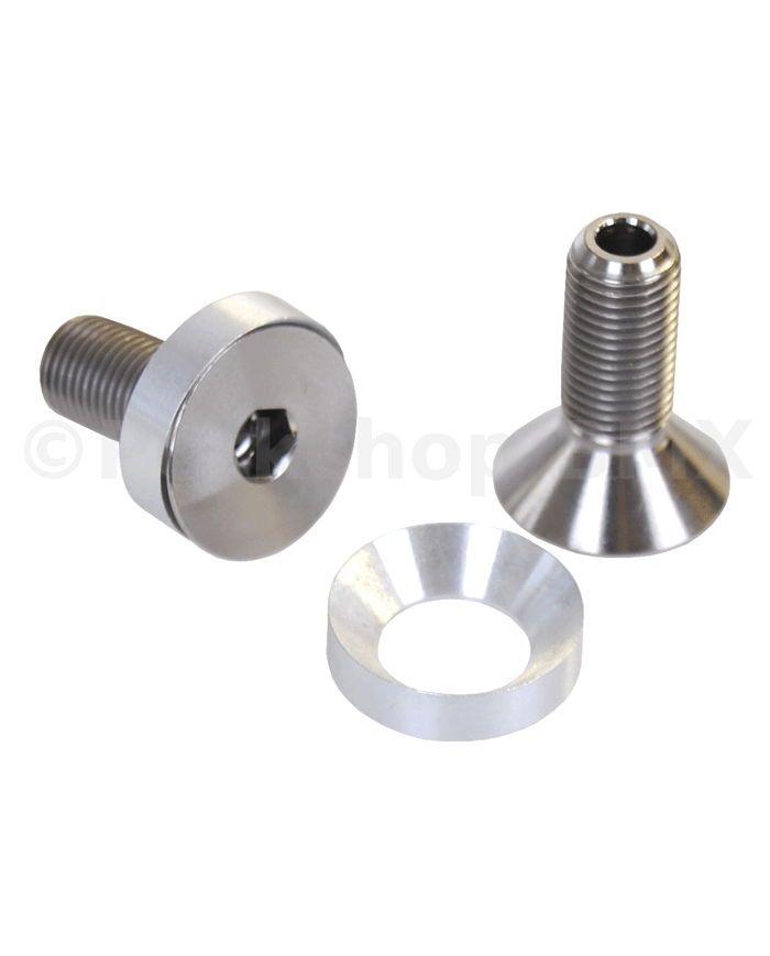 TORNILLOS EJE 48T DE 19MM TITANIO (PAR)