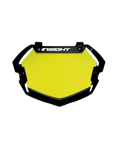 PLACA PARA NUMERO INSIGHT  3D MINI NEGRO/AMARILLO