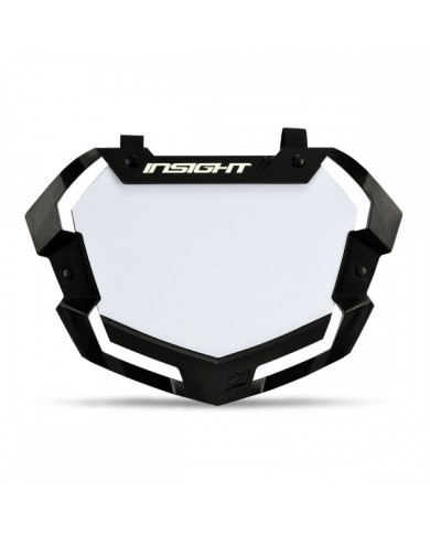 PLACA PARA NUMERO INSIGHT  3D PRO NEGRO/BLANCO