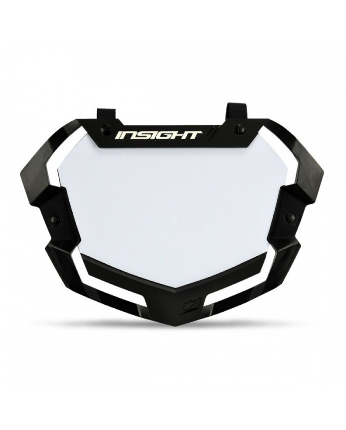 PLACA PARA NUMERO INSIGHT  3D PRO NEGRO/BLANCO