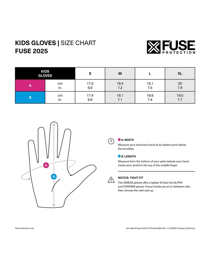 GUANTES FUSE ALPHA YOUTH NEGRO