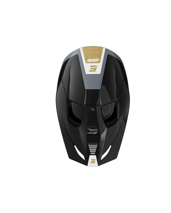 CASCO SHOT FURIOUS LEAGUE NEGRO/DORADO