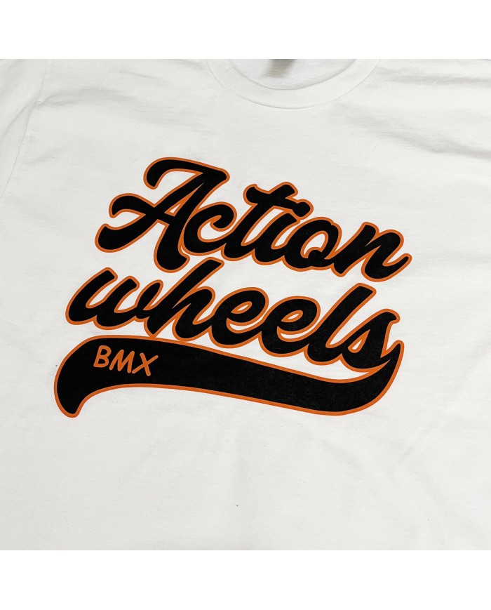 CAMISETA ACTION WHEELS BASEBALL BLANCO