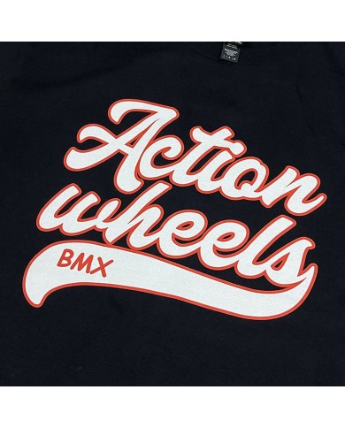 CAMISETA ACTION WHEELS BASEBALL NEGRO