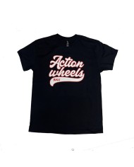 CAMISETA ACTION WHEELS BASEBALL NEGRO