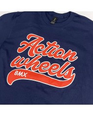 CAMISETA ACTION WHEELS BASEBALL NAVY