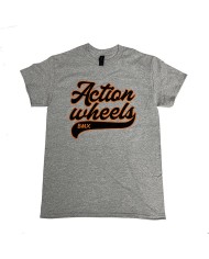 CAMISETA ACTION WHEELS BASEBALL GRIS