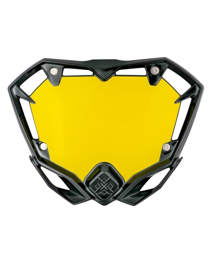 PLACA FRONTAL PRIDE PRO NEGRO CROMADO